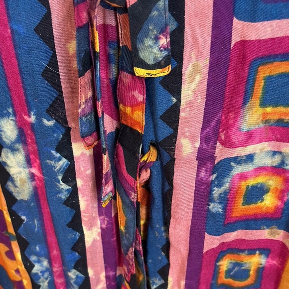 Vintage PIER 1 IMPORTS Colorful Geometric Patterned Cover up Tunic size Medium - Picture 8 of 11